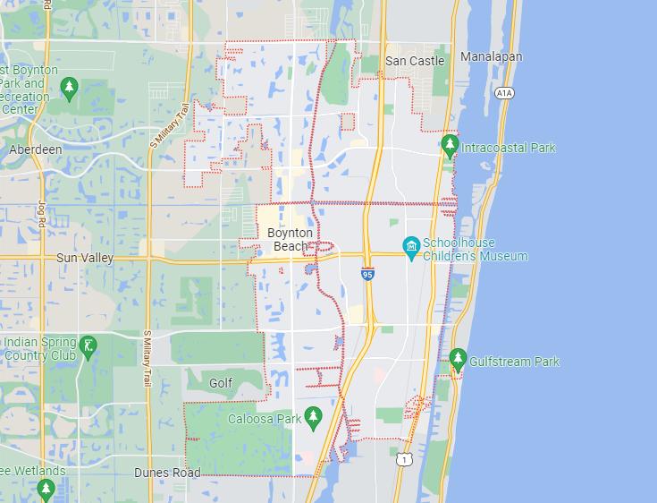 Lice Removal Service Boynton on map